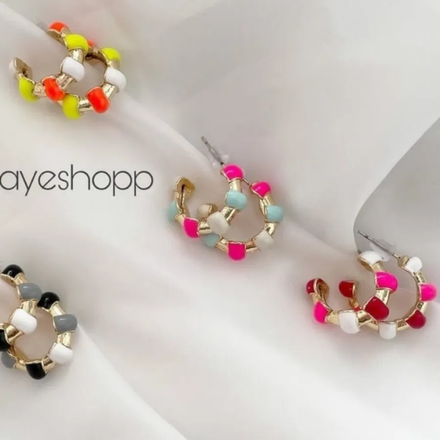 گوشواره میناکاری ترک