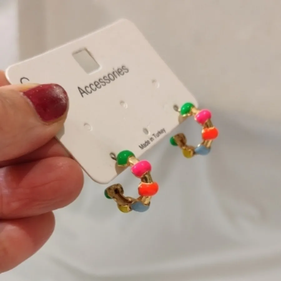 گوشواره میناکاری ترک