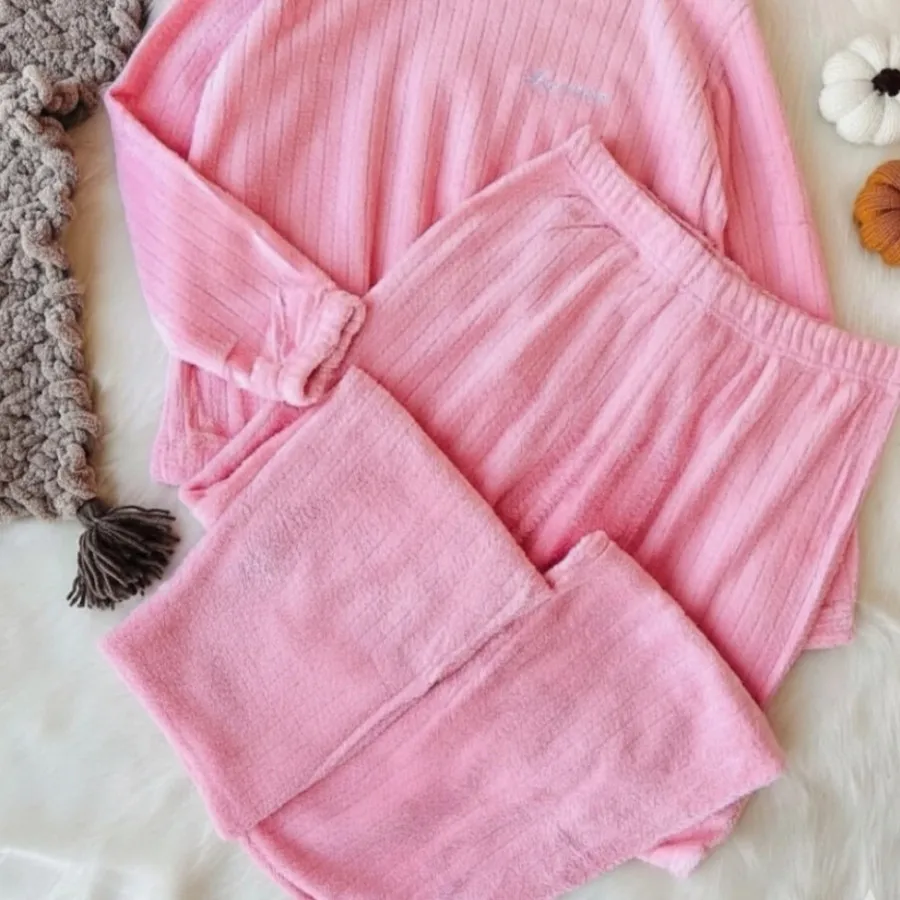 ست بلوز شلوار تدی کبریتی