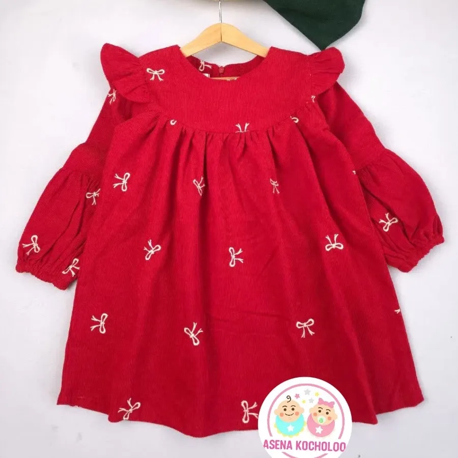 پیراهن مخمل پاپیون ?
✂