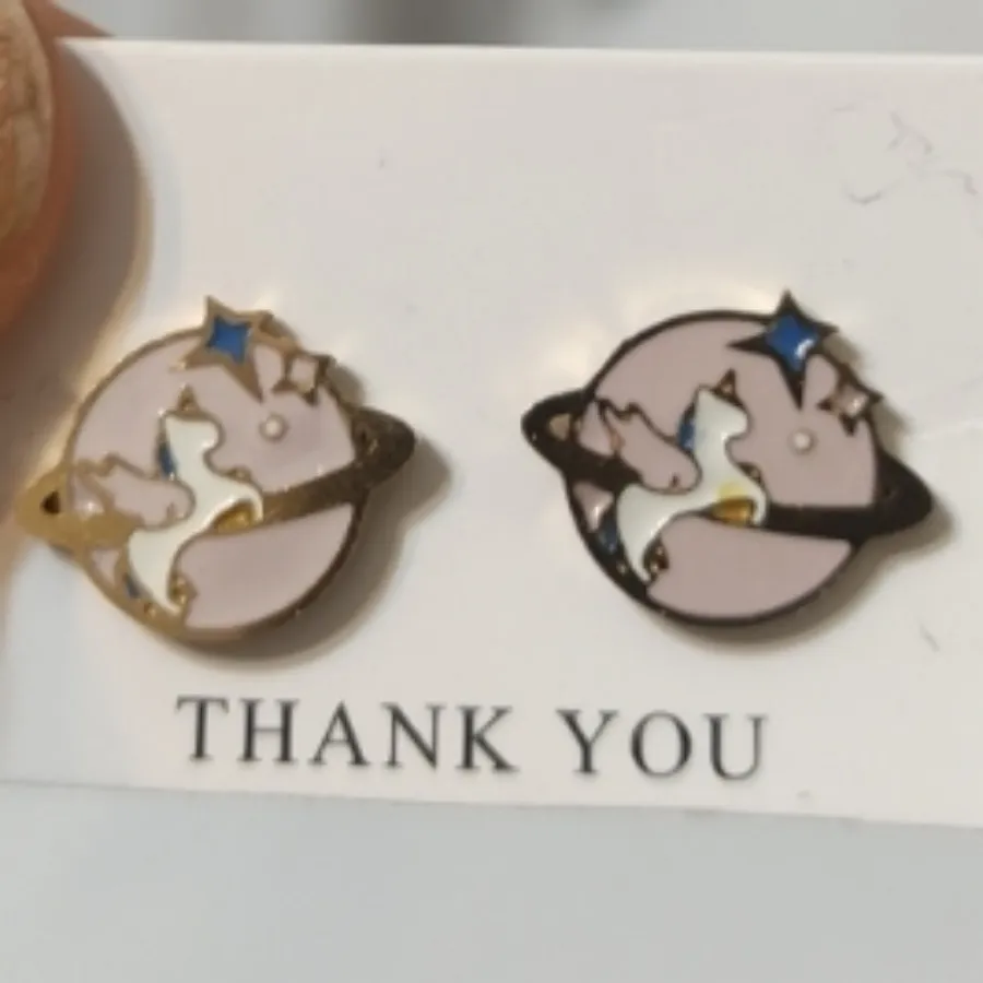 گوشواره اسب شاخدارکپی طلا