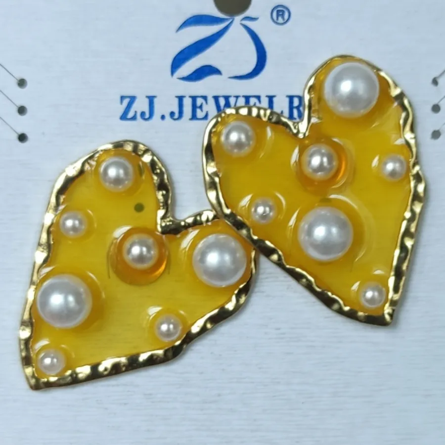 گوشواره میناکاری ومروارید