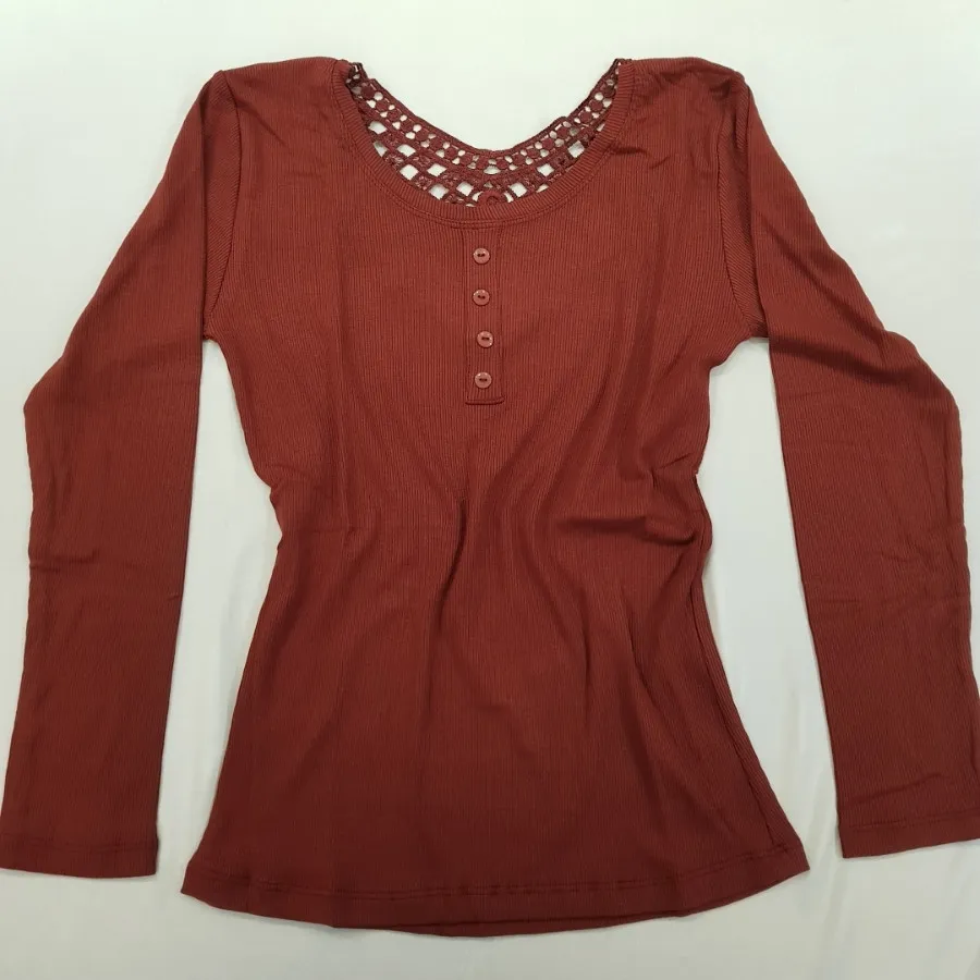 بلوز آستین بلند کبریتی