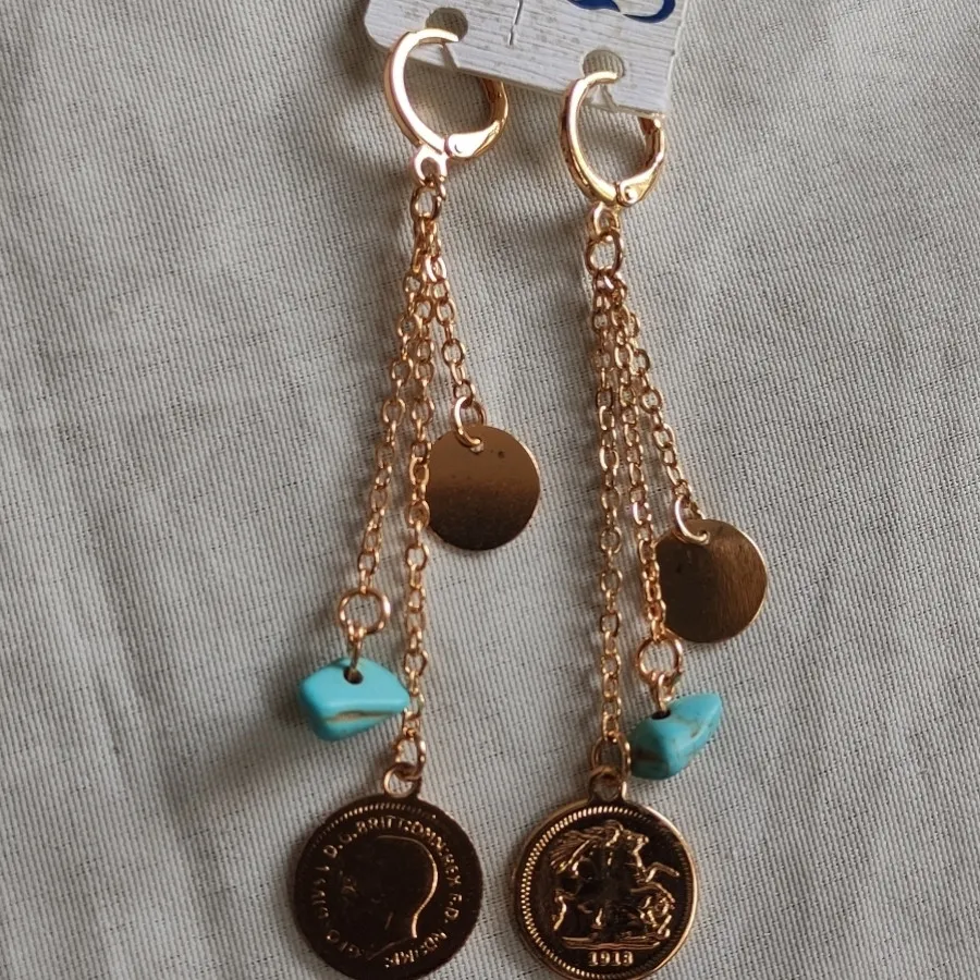 گوشواره سه آویز برندZJ