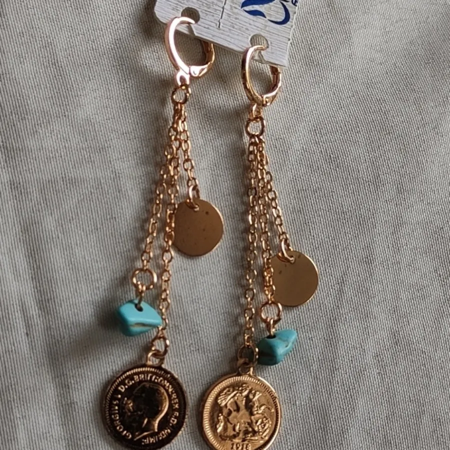 گوشواره سه آویز برندZJ