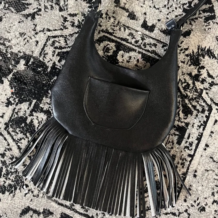 کیف چرم کابویی ریش ریشی