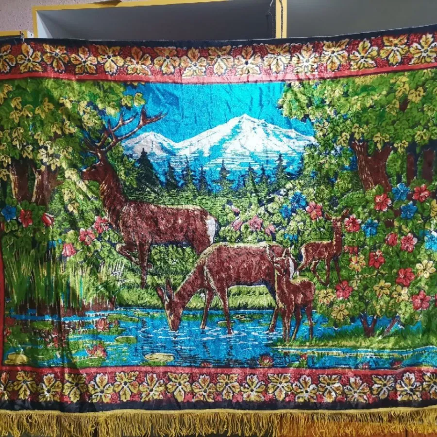 رومیزی مخمل آنتیک