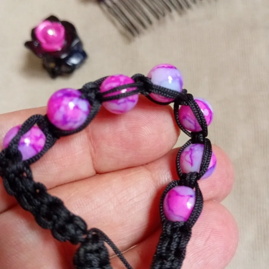 گل سر منجوق و صدف طبیعی