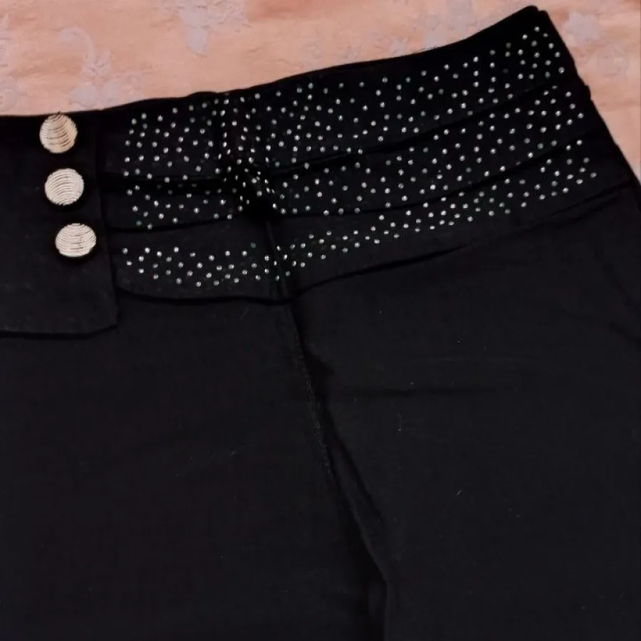 شلوار زنانه با کمر نگینی