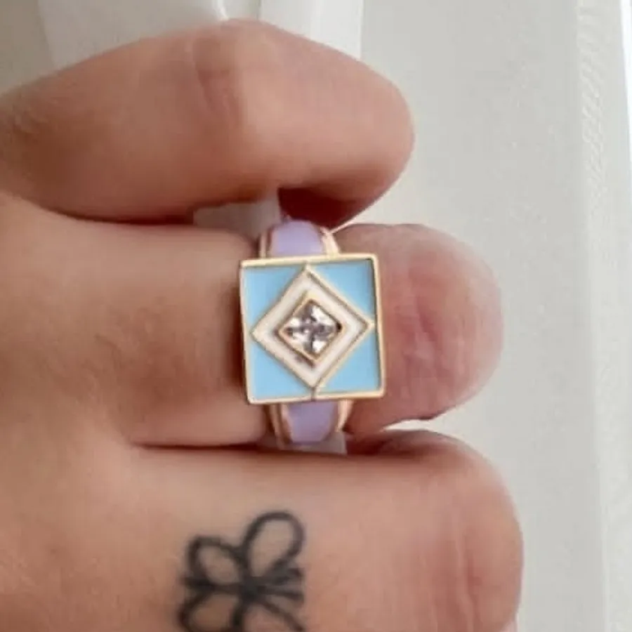 انگشتر رنگ ثابت طرح سنتی