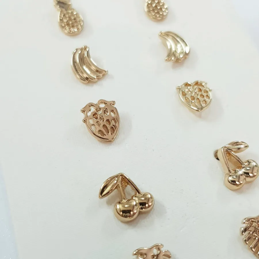 پک پنج جفتی گوشواره میوه