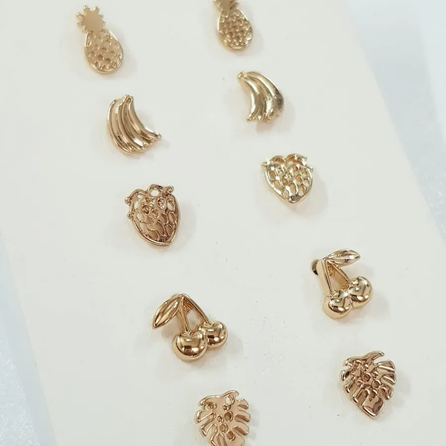 پک پنج جفتی گوشواره میوه