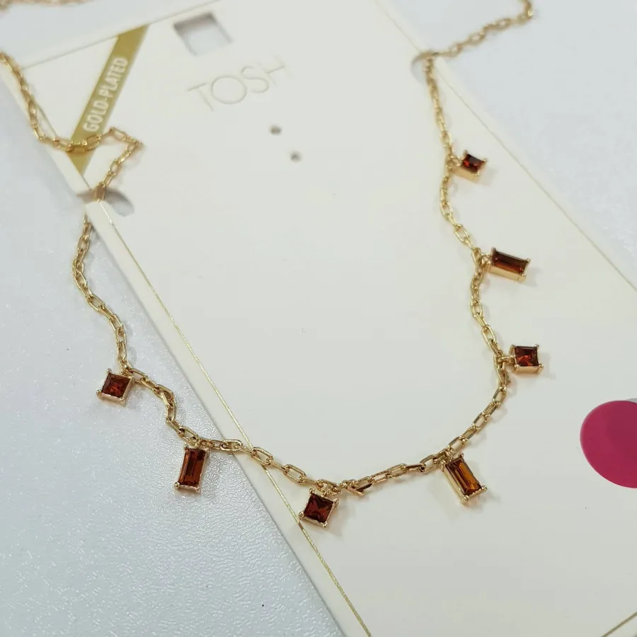 گردنبند آویز دار روکش طلا