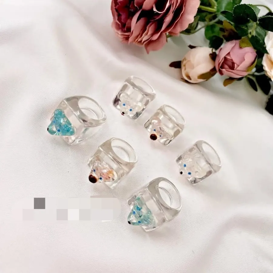 انگشتر تدی کریستالی