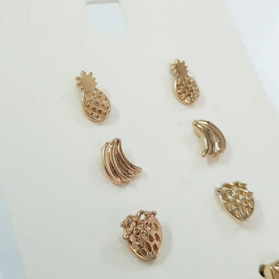 پک گوشواره میخی طرح میوه