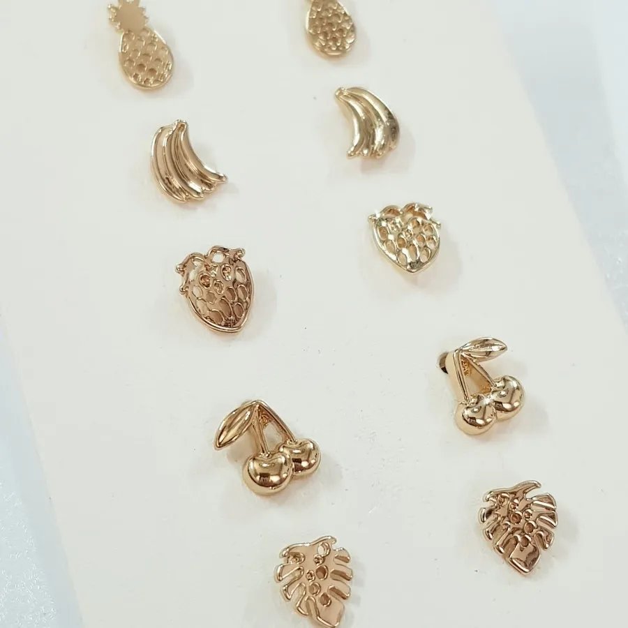 پک گوشواره میخی طرح میوه