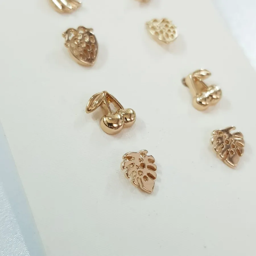 پک گوشواره میخی طرح میوه