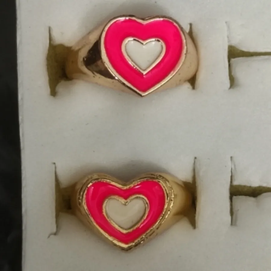 انگشتر قلب میناکاری فری