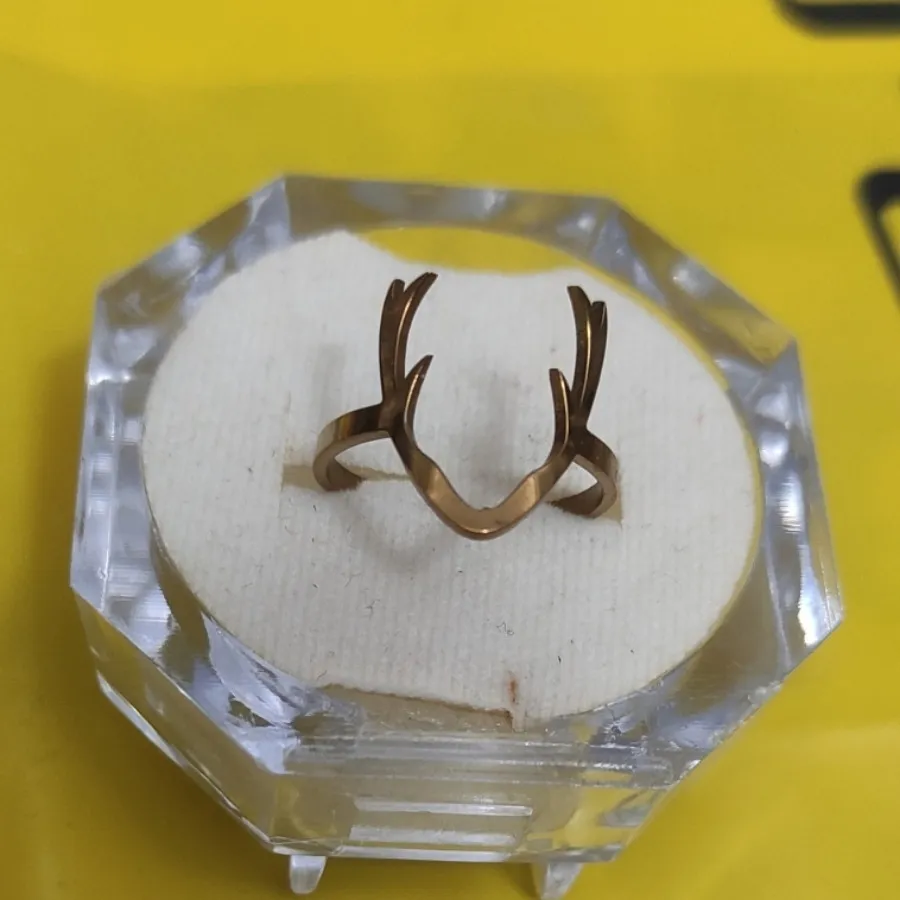 انگشتر شاخ گوزن استیل فری