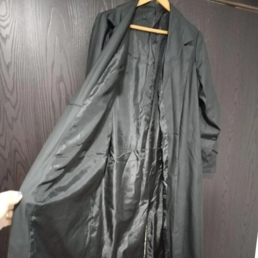 بارانی بلند چرم مات