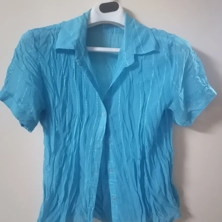 شومیز فیروزه ای