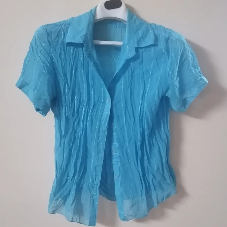 شومیز فیروزه ای