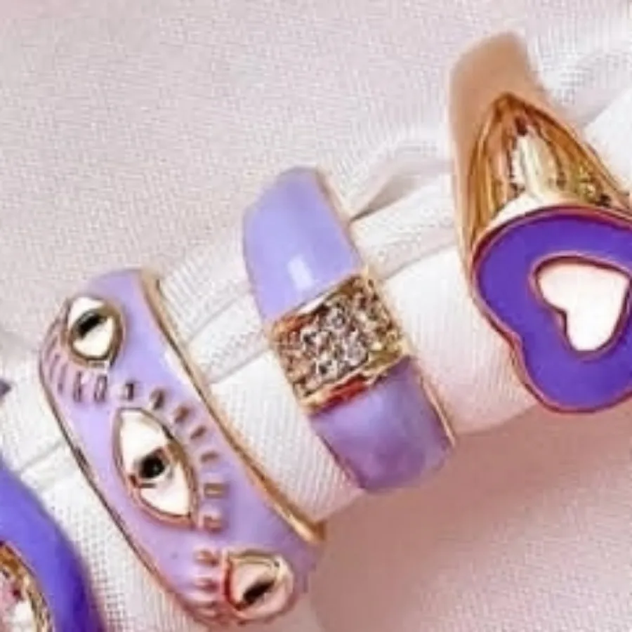 انگشتر نگینی مینا کاری