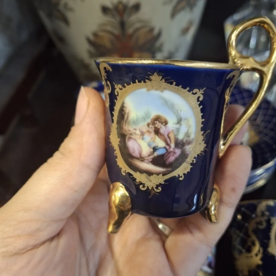 سرویس قهوه خوری سرمه ای