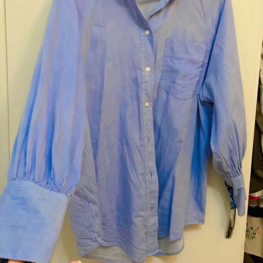 شومیز آبی نخی