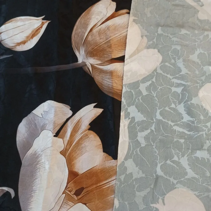 چادر ابریشم ژاکارد گلدار