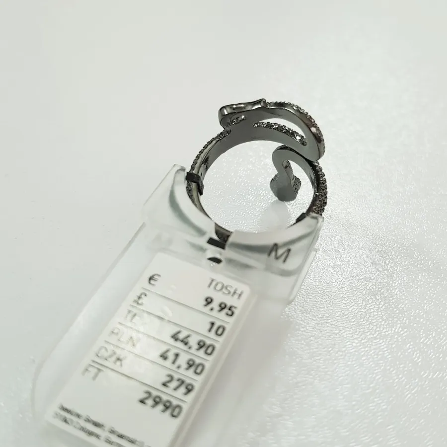 انگشتر طرح مار مشکی