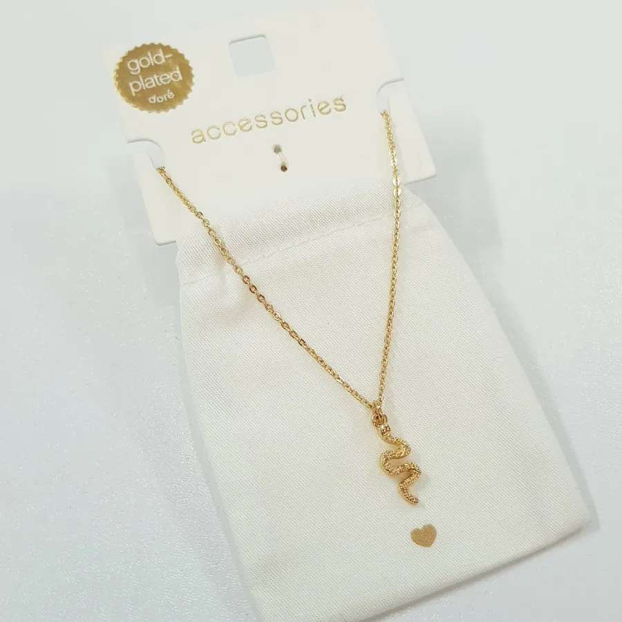 گردنبند آبکاری طلا مار