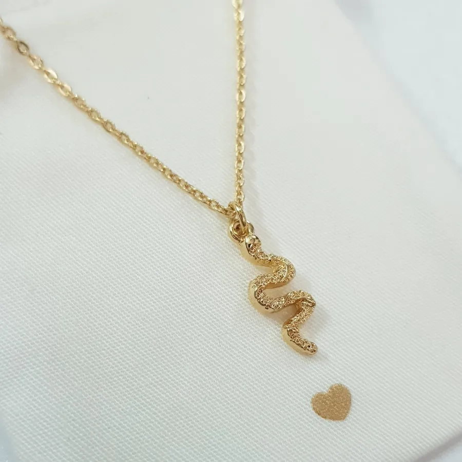 گردنبند آبکاری طلا مار