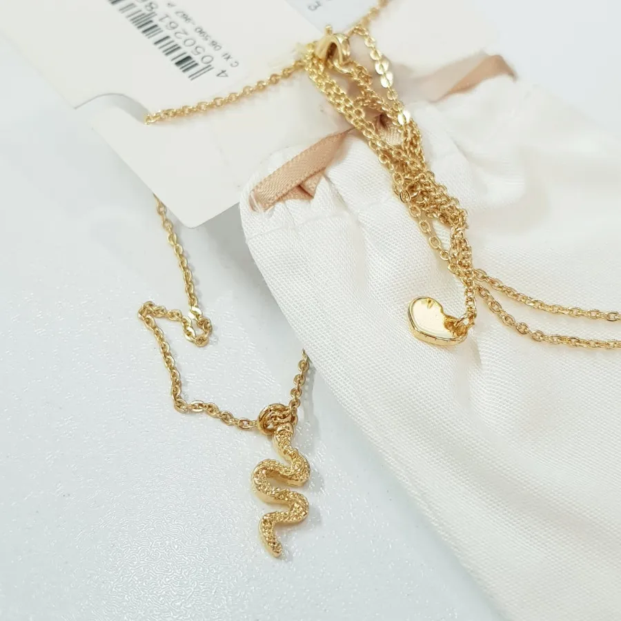 گردنبند آبکاری طلا مار