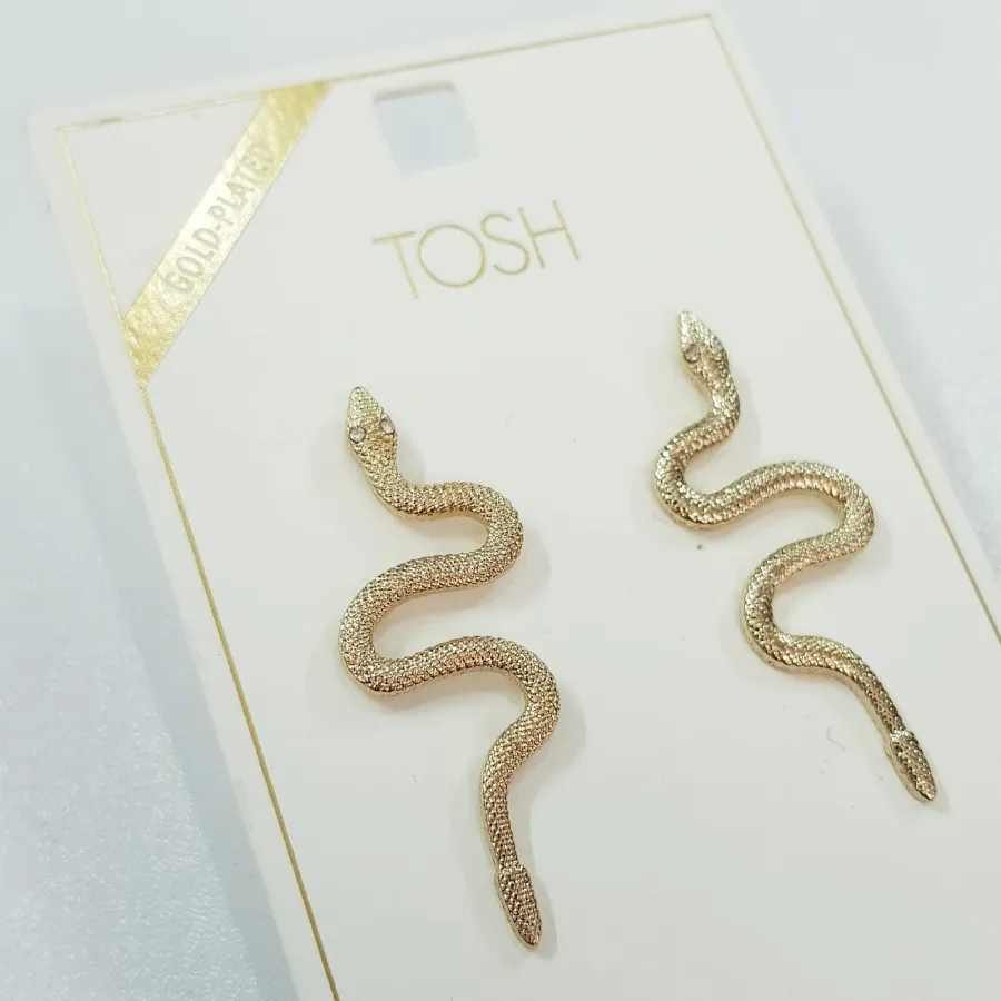 گوشواره آبکاری طلا ماری