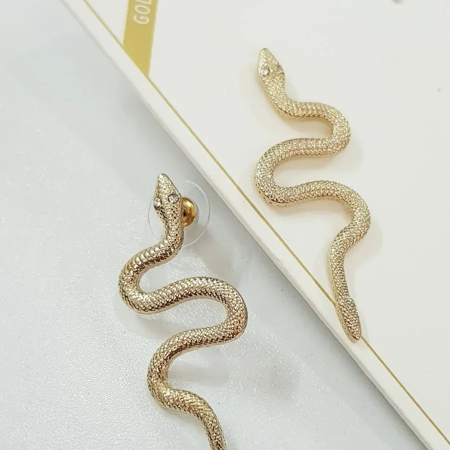 گوشواره آبکاری طلا ماری