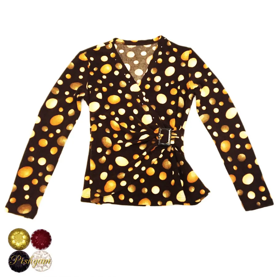 بلوز یقه زیر و رو سایز 38