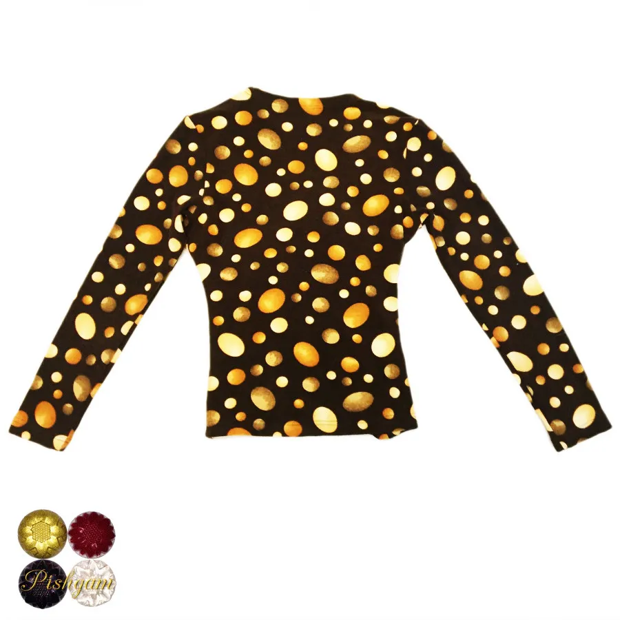 بلوز یقه زیر و رو سایز 38