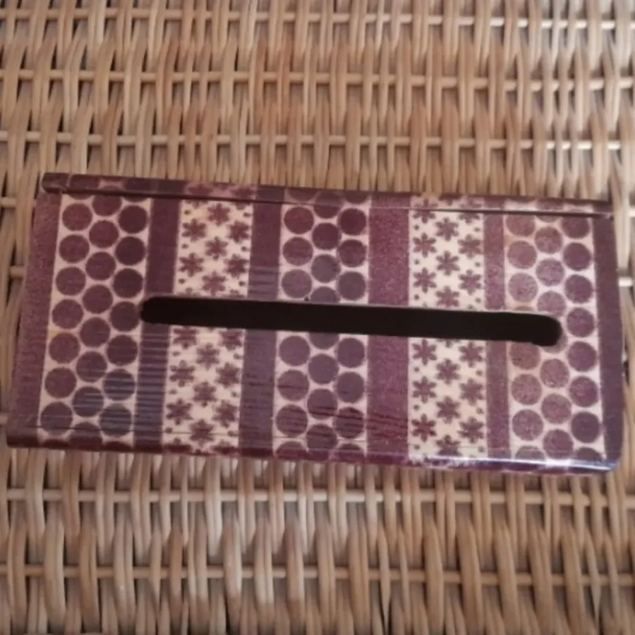 جا دستمال کاغذی چوبی