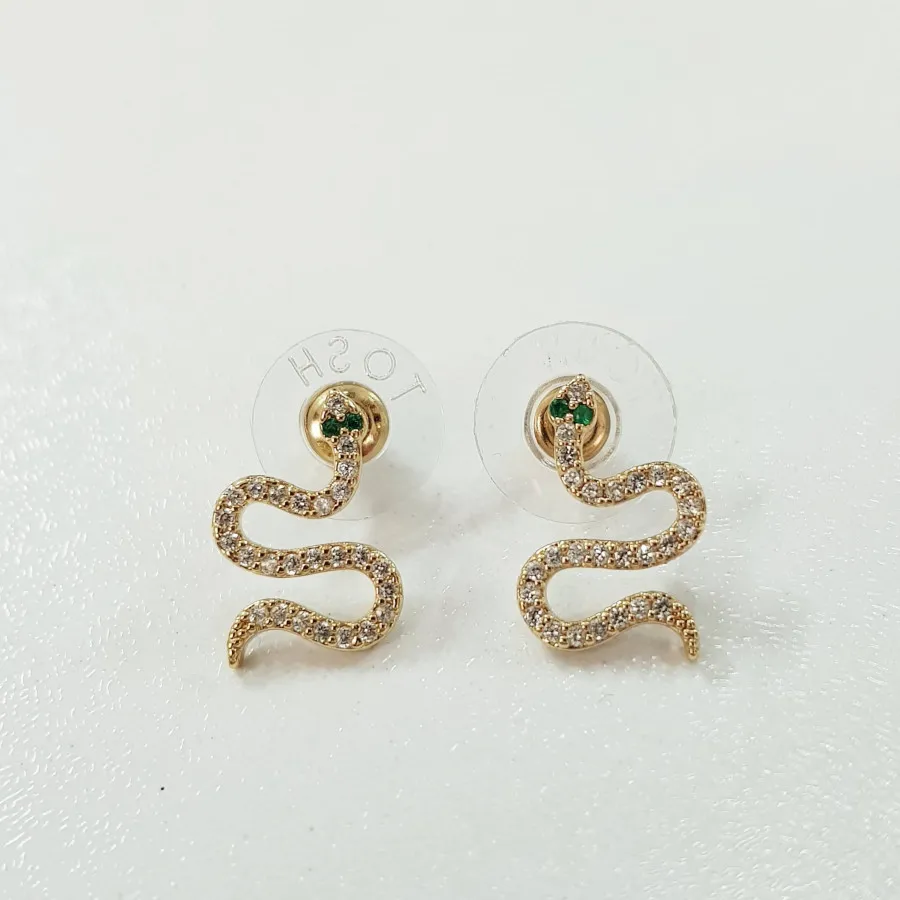 گوشواره روکش طلا مار TOSH