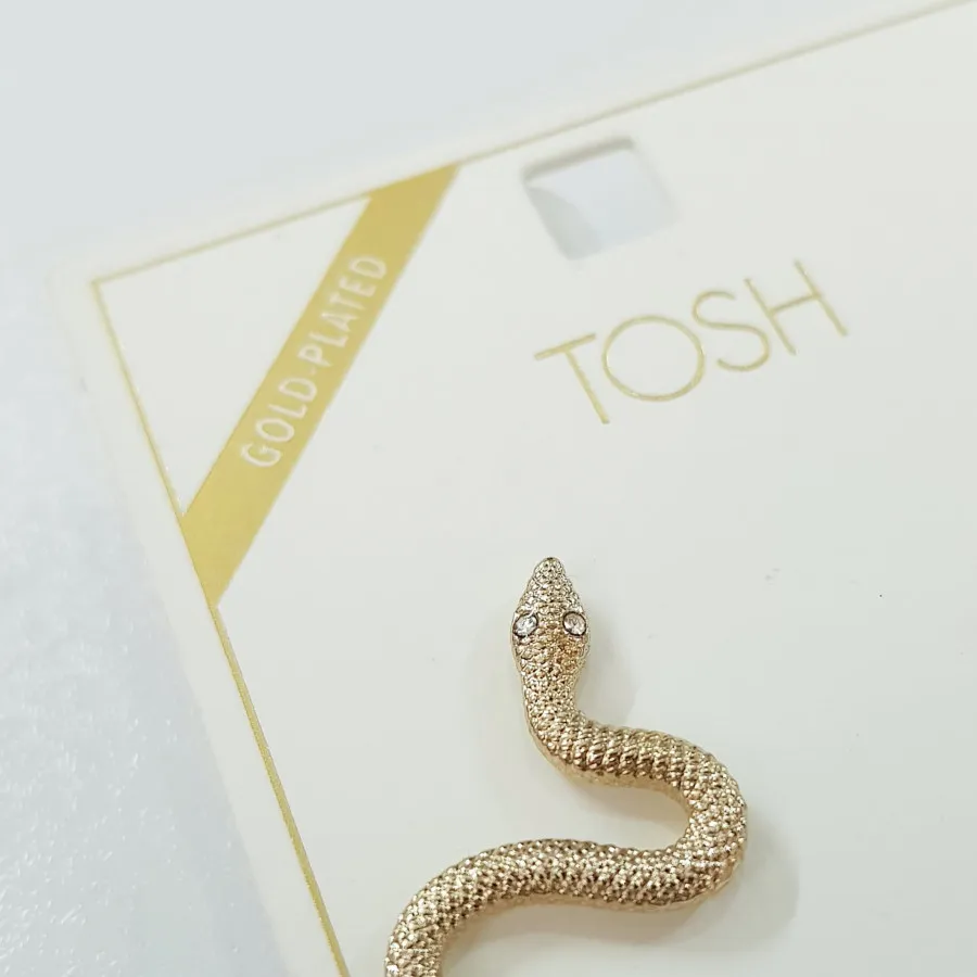 گوشواره روکش طلا مار TOSH
