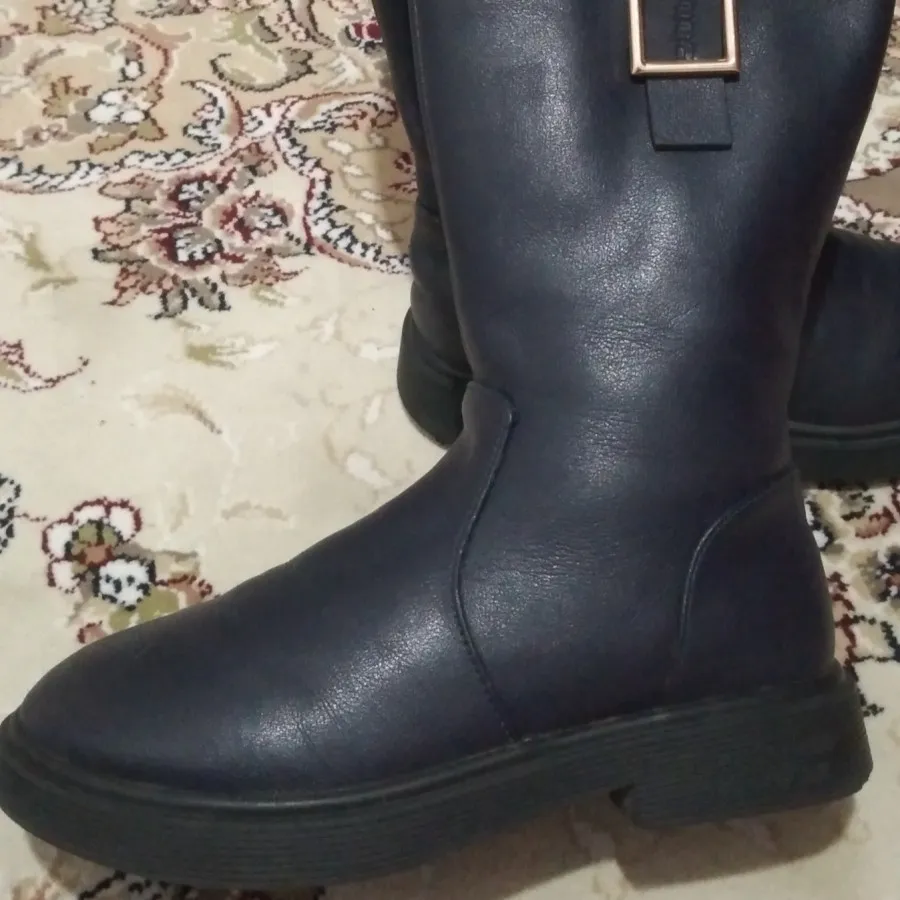 چکمه سرمه ای دخترانه