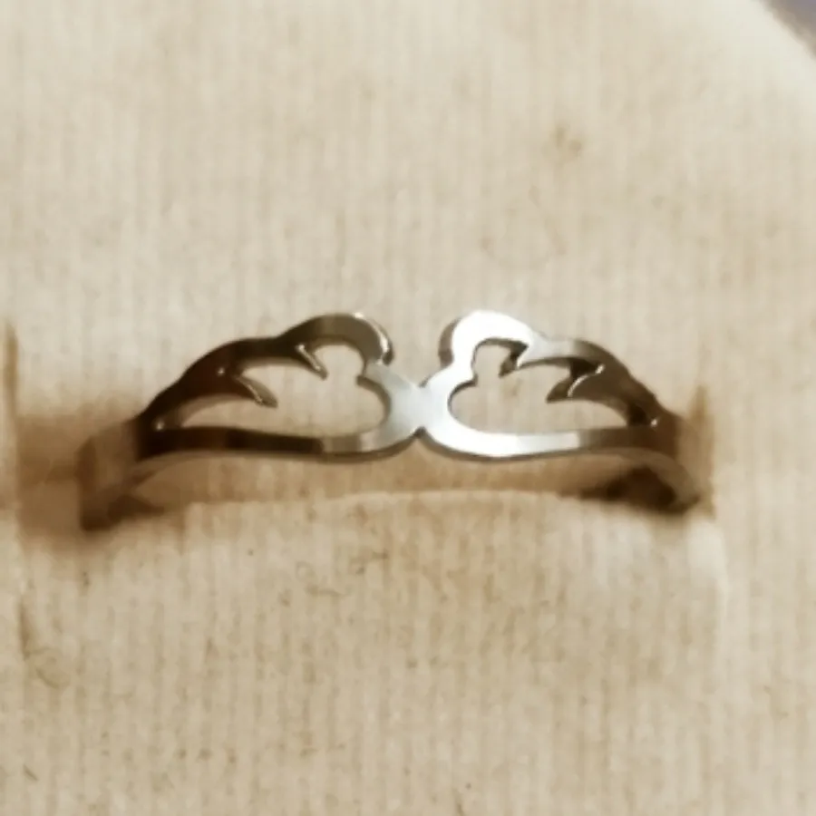 انگشتر استیل مینیمال شیک