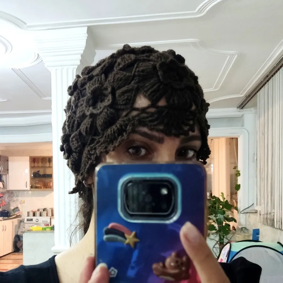 کلاه بافت توری