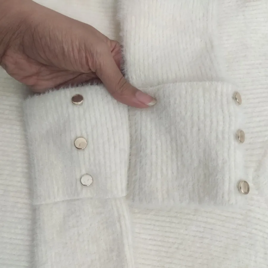 بافت کرم/شیری کرک دار