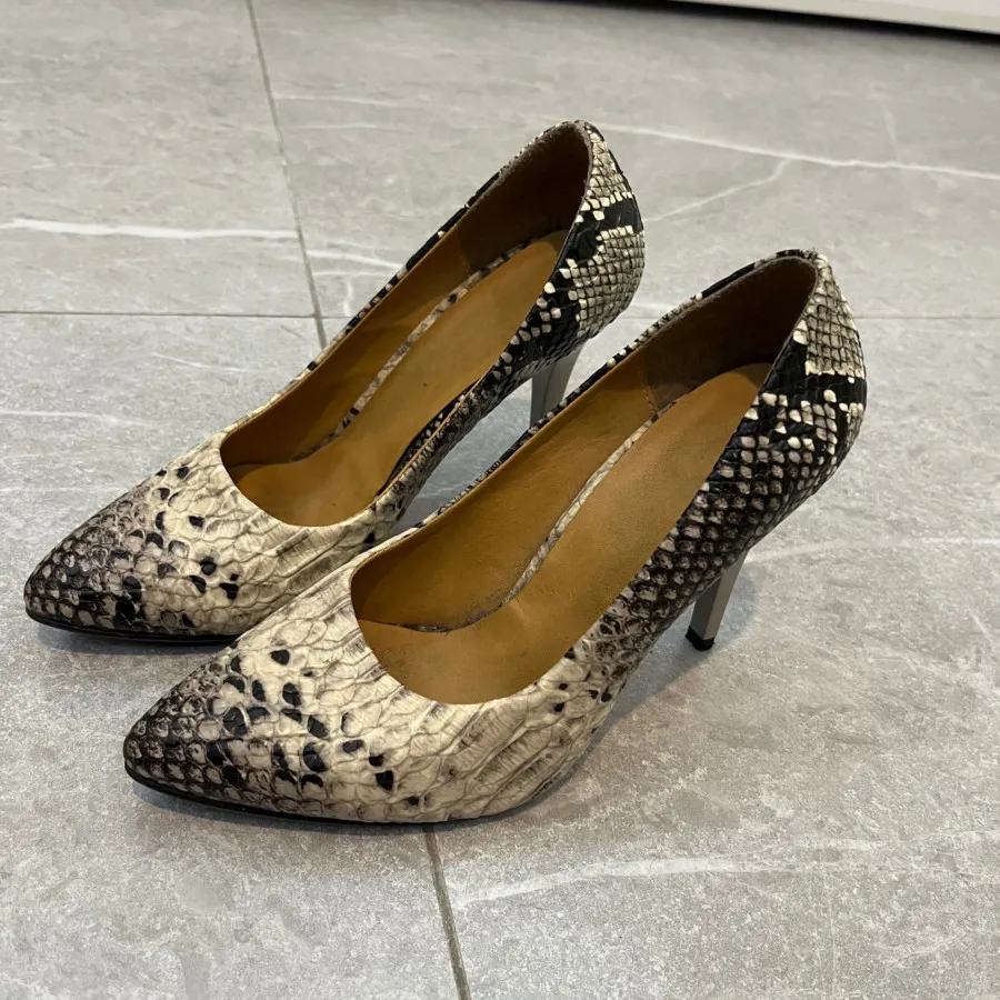 کفش پاشنه بلند پوست ماری