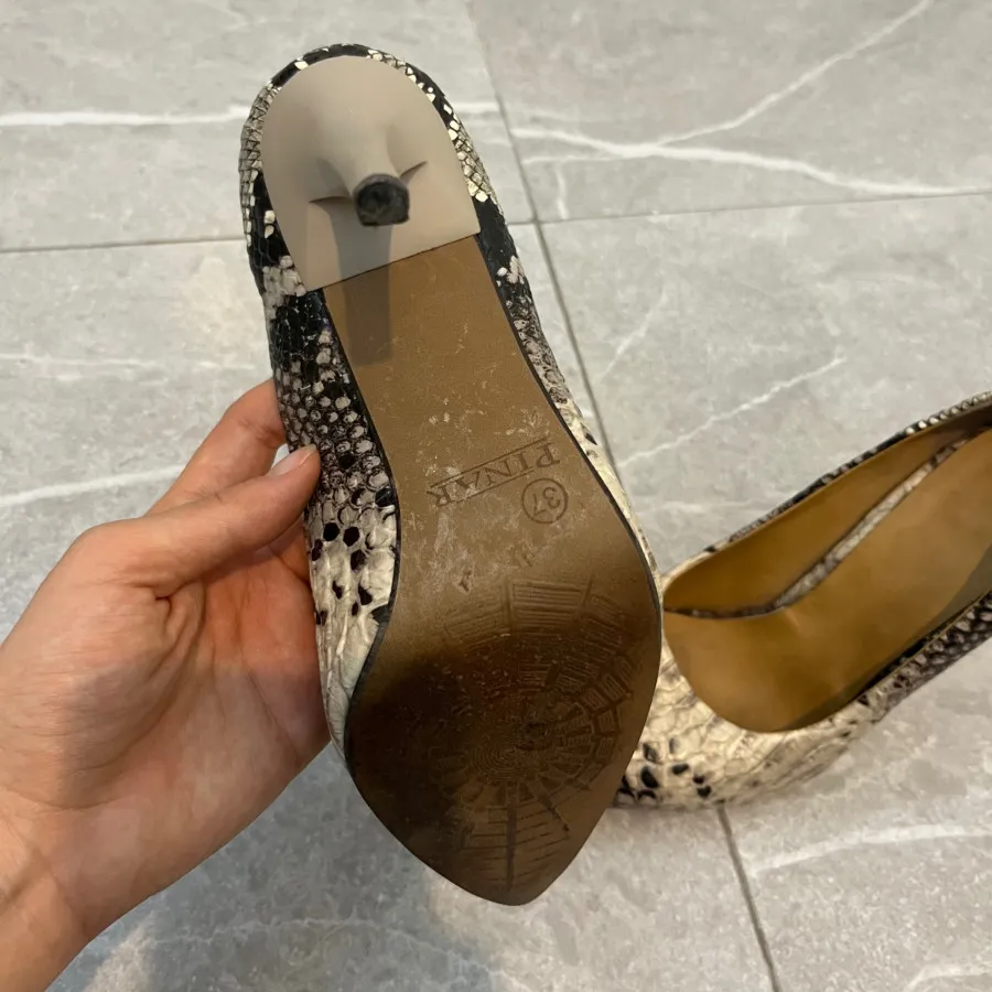 کفش پاشنه بلند پوست ماری