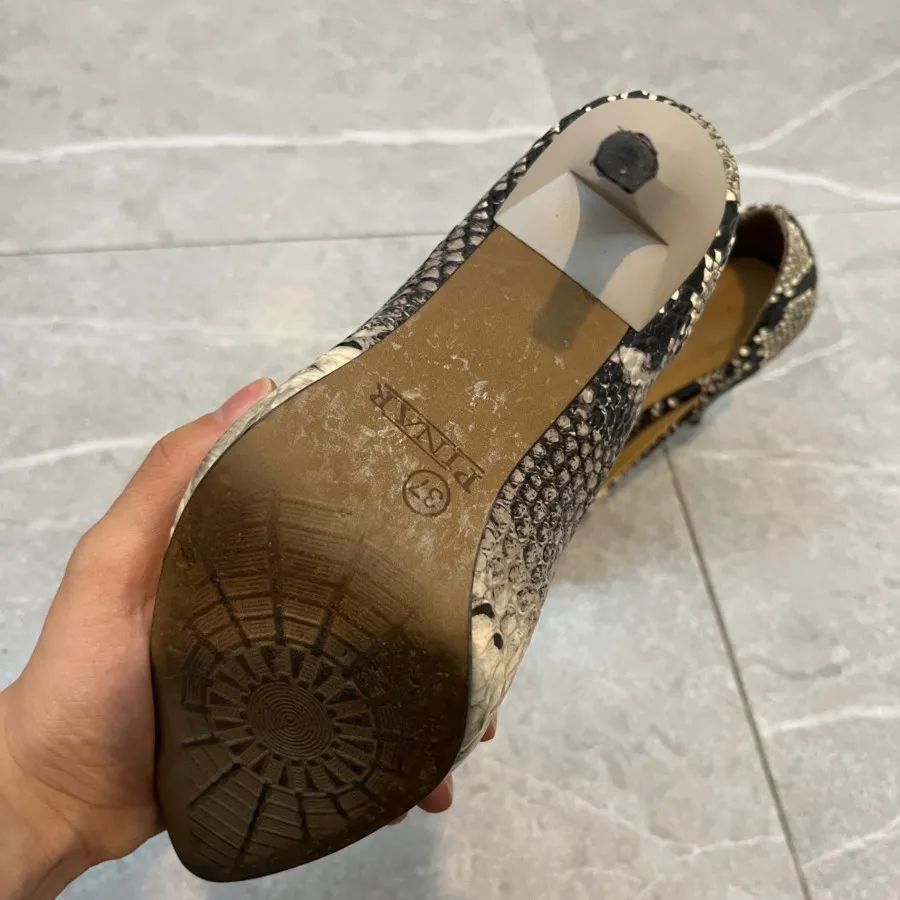 کفش پاشنه بلند پوست ماری