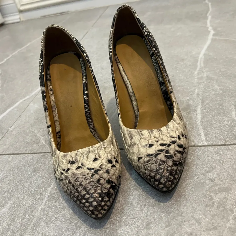 کفش پاشنه بلند پوست ماری