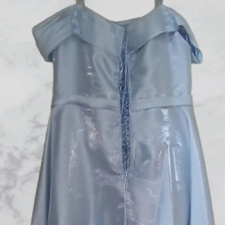 لباس مجلسی ساتن شاین آبی